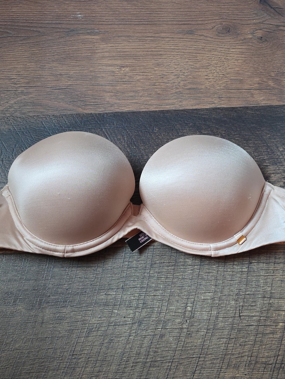 Victoria's Secret Strapless Nude Push-Up Bra - Smooth Contour
